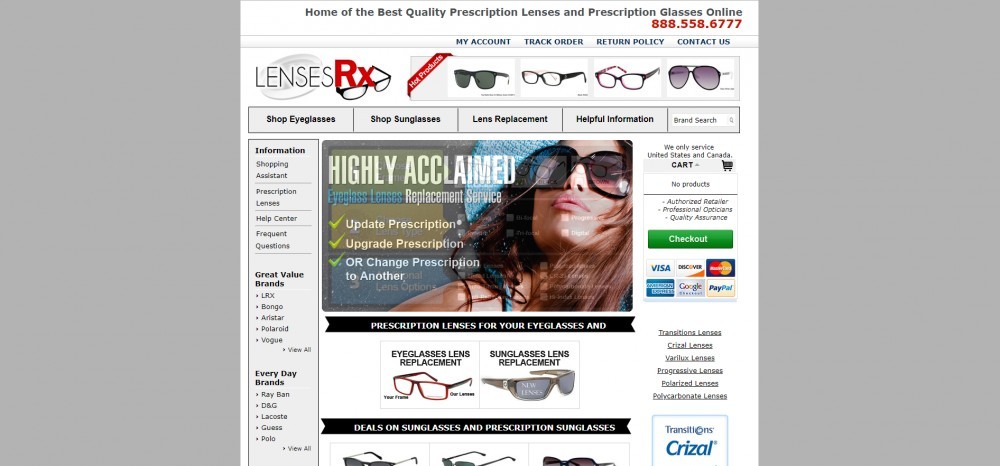 LensesRx Homepage