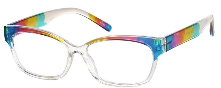 Rainbow colored glasses frame Rainbow colored glasses frame