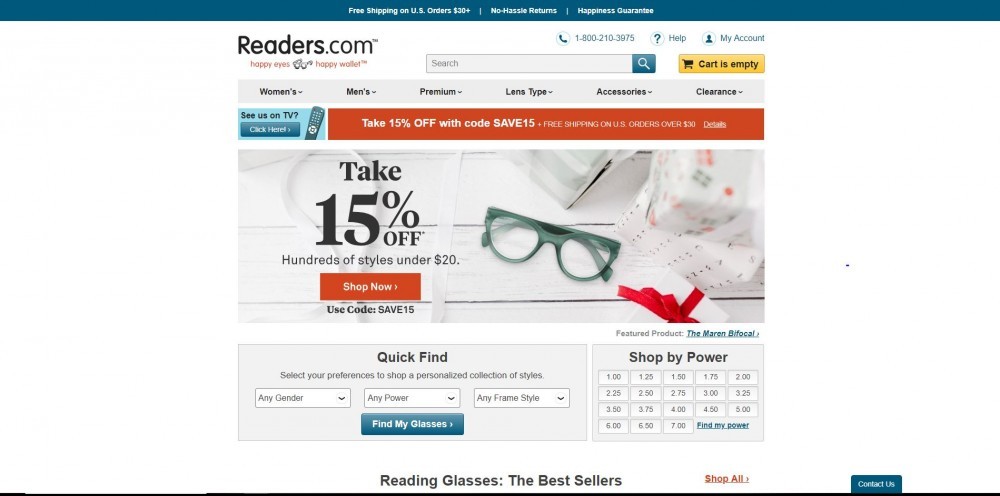 Readers.com Homepage