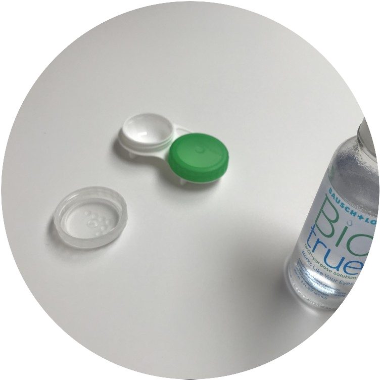 Contact Lens case and solution