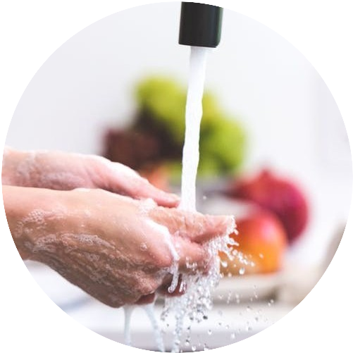 Washing hands