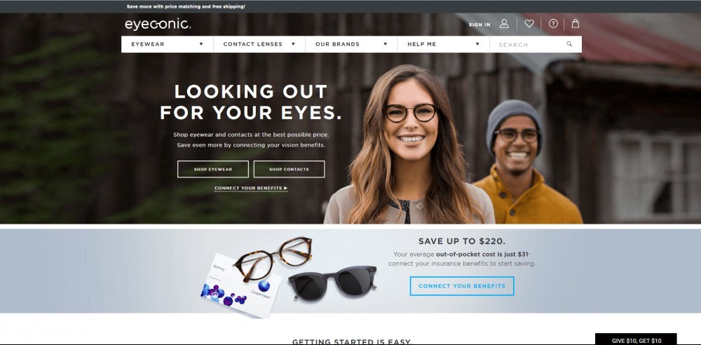 Eyeconic Homepage Eyeconic Homepage
