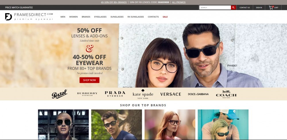 Frames Direct Homepage
