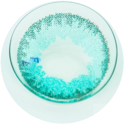 Green contact lens