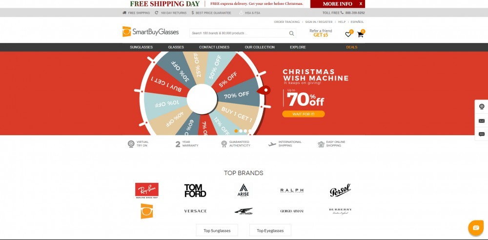 SmartBuyGlasses Homepage SmartBuyGlasses Homepage