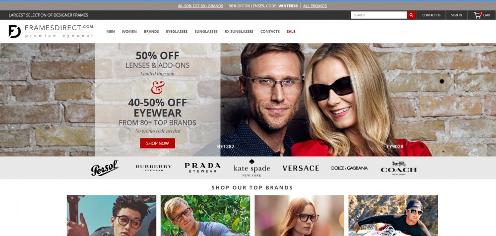 FramesDirect Homepage FramesDirect Homepage
