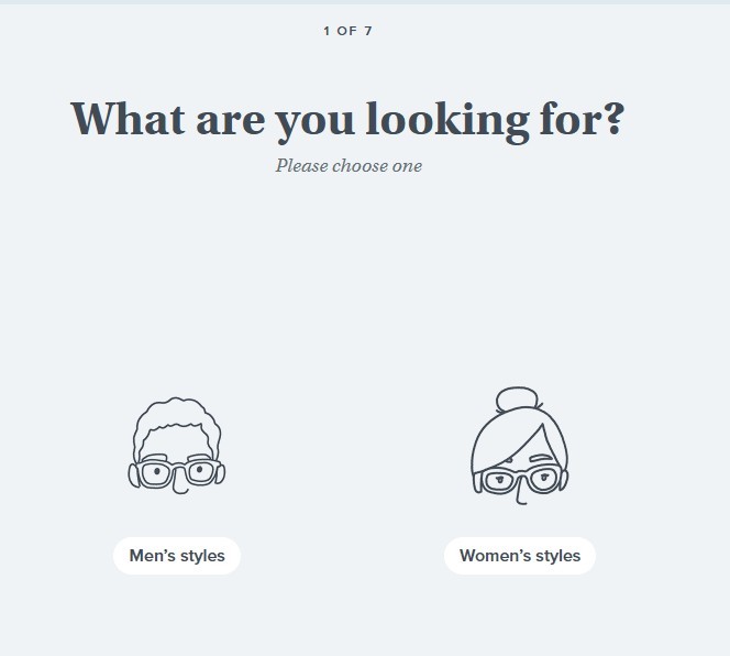 Warby Parker Try at Home Quiz