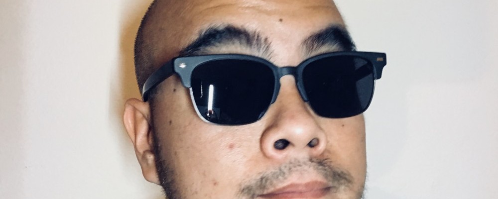 Warby Parker Ames Matte Black Try On