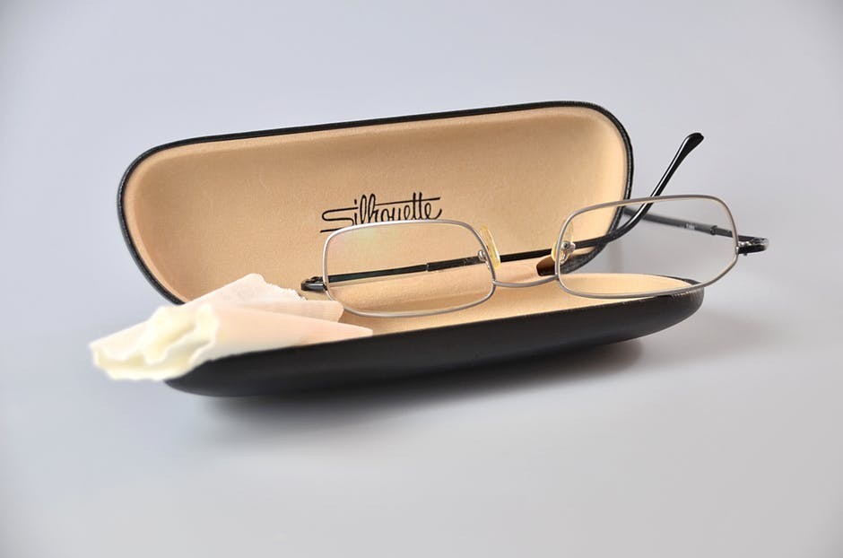 Prescription glasses with case