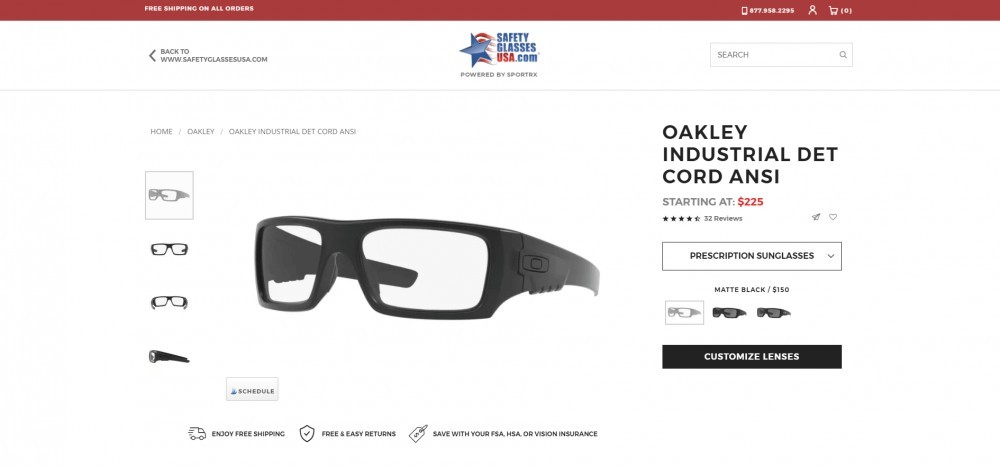 Oakley Industrial Safety Frame